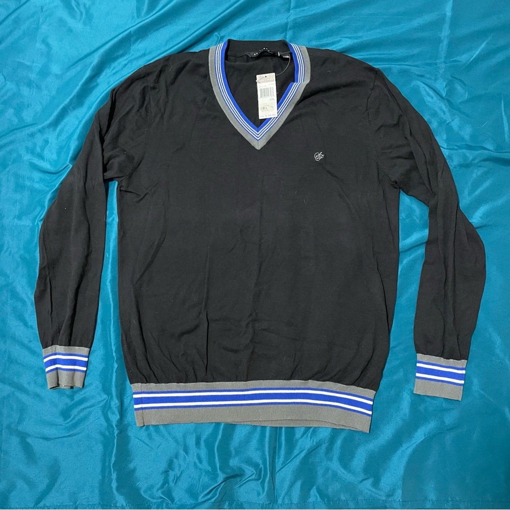 black sean john v neck 3xl sweater